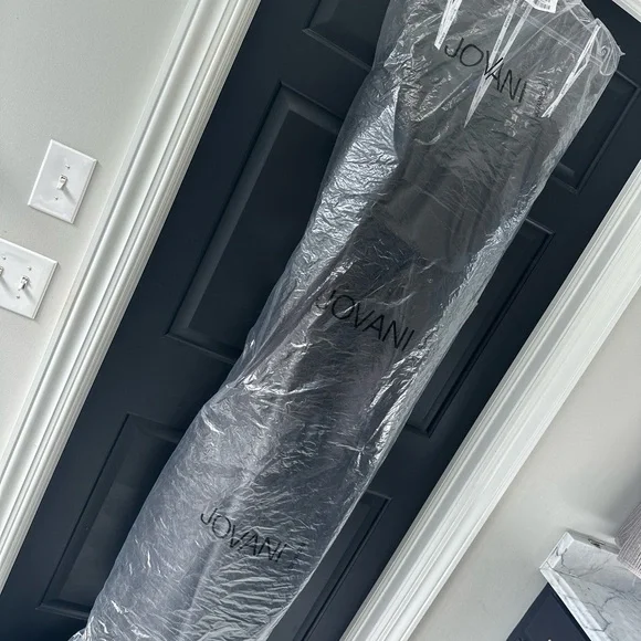 JOVANI 42137 beaded black formal dress strapless gown GORGEOUS NEW NWT - Picture 7 of 12